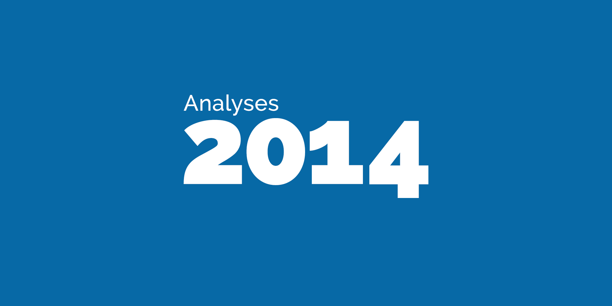 Analyses de 2014
