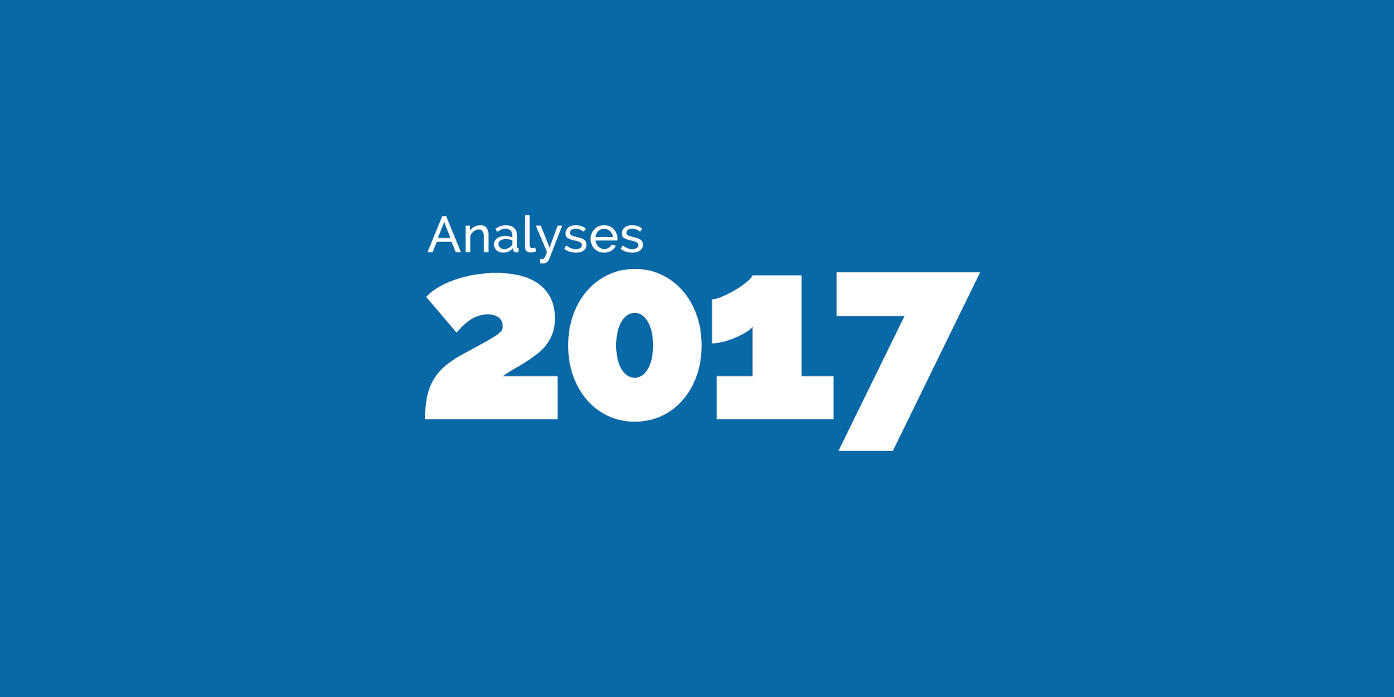 Analyses de 2017